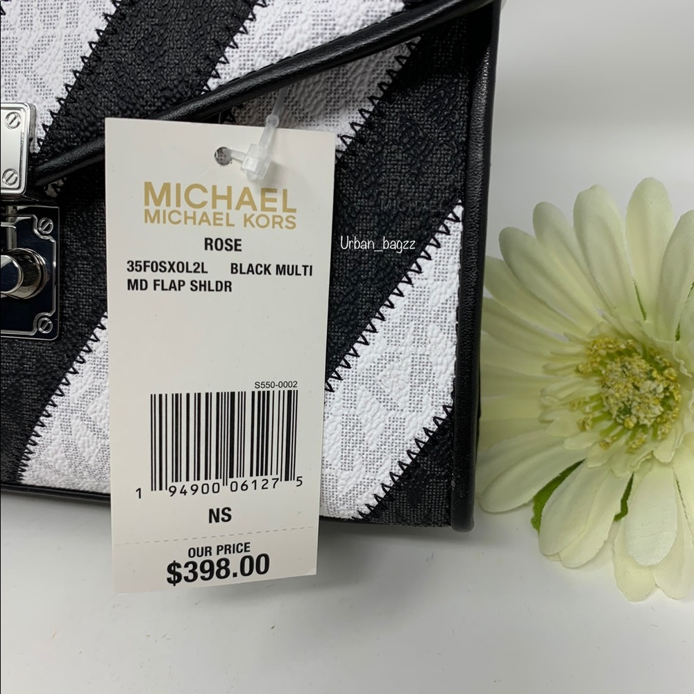 Michael Kors Rose Medium Flap Shoulder Bag - Picture 7 of 9